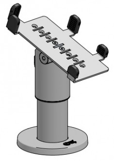 Spacepole Payment Pax Sp30 Multigrip Plate, No Handle (Black) - PAX201-MN-02