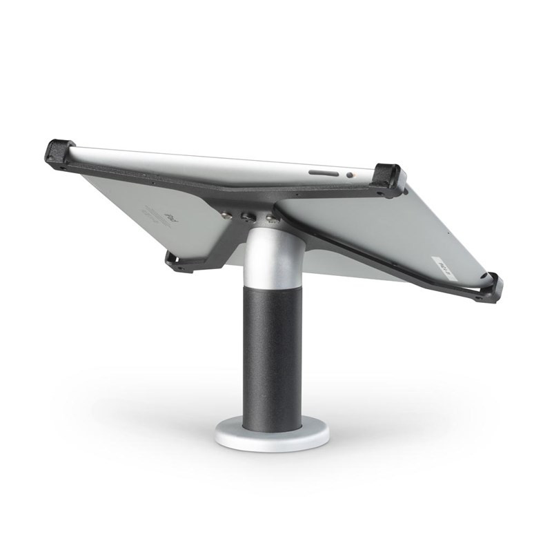 Spacepole Safeguard Tablet Mount: X-Frame Duratilt Mount For Dell Venue 11 Pro On 300Mm Pole With Swingarm And Plate For Zebra Lm2824 Printer, Includes Flange Cover (Black) - SYNX006-02