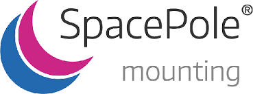 Spacepole Essentials 250Mm Pole With 100 Vesa Plate Back To Back With 75/100 Vesa Plate, 340Mm Adjustable Swingarm For Epson Tm88 Printer Plate, Includes Flange Cover And Mounting Hardware (White) - GEN-SPI025-32