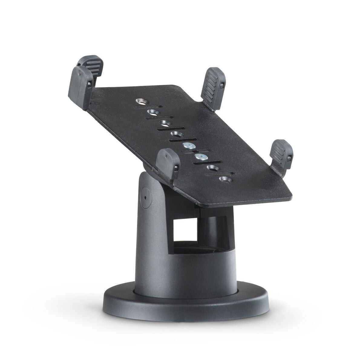 Spacepole Payment Pax S300 Payment Terminal Stack Mount With Multigrip Plate, No Handle; Offers 2 Different Heights Out Of The Box, 3.77In And 4.88In; Provides Tilt & Rotation; Can Be Counter Mounted W/ Included Screws - PAX301-S-MN-02