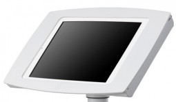 Spacepole A-Frame W/Insert & Integrated Push Lock For A Variety Of 9.7In Tablets; Compatible Tablets Incl Ipad Air, Air2, Pro 9.7In, Gen 5 & 6, Galaxy Tab S2 9.7In, S3 9.7In & Tab A 9.7In; Mounting Pole Not Included. (White) - SPAF3000-32