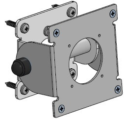 Spacepole Wall Mount For Various Spacepole A-Frame Tablet Enclosures - SPM128-02