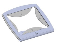 Spacepole C-Frame 10,5 W. Hinge Mount, Free Standing - SPCF900-02