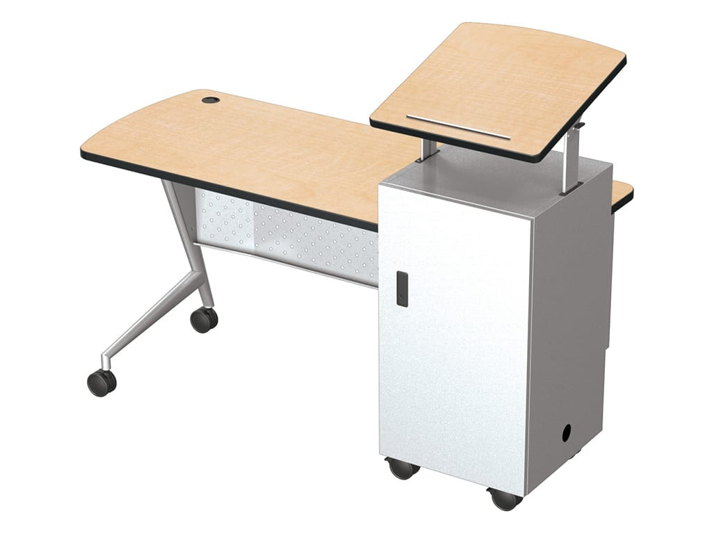 Mooreco Trend Podium Desk Grey Nebula - 58229-4623-PL