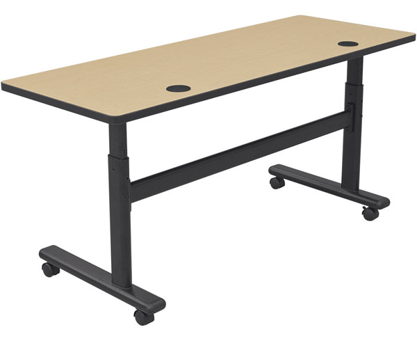 Mooreco Adjustable Height Flipper 60X24 - Fusion Maple Top - 28.5-45 - 90316-7909-BK