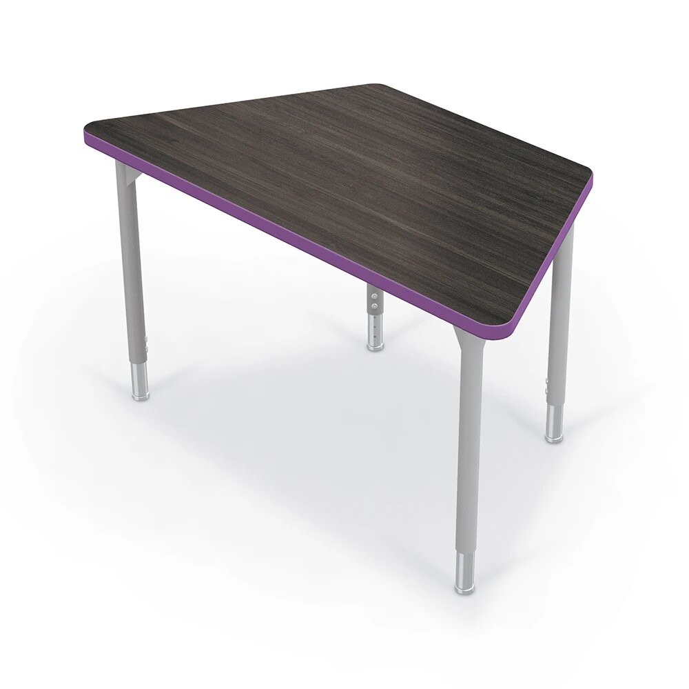 Mooreco Hierarchy Activity 7236 Rectangle (Platinum), Gray Nebula, Purple Edge - 66682-H-4622-PURPLE