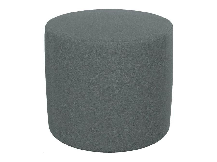 Mooreco Economy Gray Pouf Stool / Ottoman-Large 16.5Hx18Wx18D - 960-001