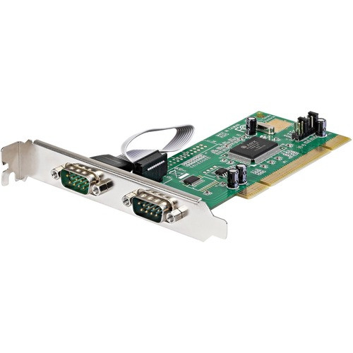 Startech Serial Adapter Card - Pci - Serial - 2 Ports - Add 2 High-Speed Rs-232 Serial Ports To Your Pc Through A Pci Expansion Slot - Pci Serial Card - Pci Serial Adapter - Pci Rs232 - Dual Port Serial Card - Rs232 Card - PCI2S550