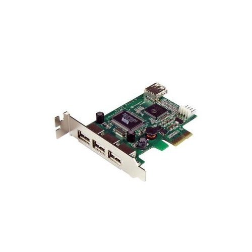 Startech 4-Port Pci Express Lp Usb Adapter Card - Add 4 Usb 2.0 Ports To Your Low Profile/Small Form Factor Computer Through A Pci Express Expansion Slot - Pci Express Usb 2.0 Card - Pci-E Usb 2.0 Card - Pcie Usb 2.0 Card Card - PEXUSB4DP