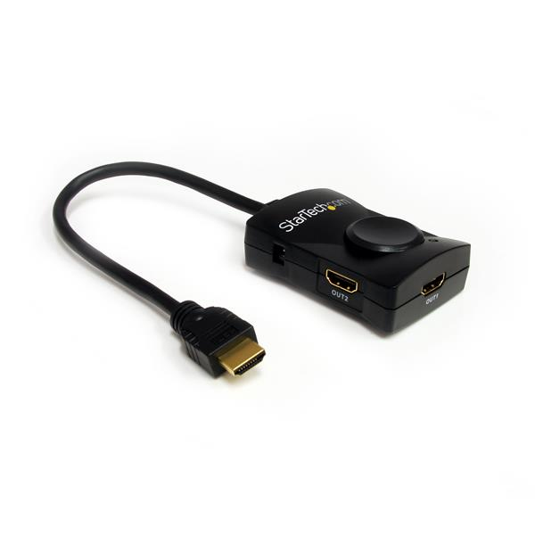 Startech 2 Port HDMI Video Splitter With Audio - USB Powered - ST122HDMILE