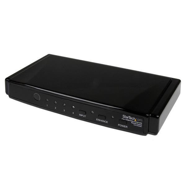 Startech 4-To-1 HDMI Video Switch With Remote Control - VS410HDMIE
