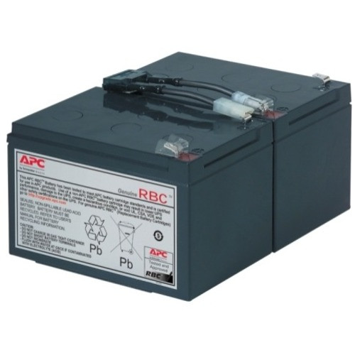 APC Replacement Battery Cartridge #6 - 12 V Dc - Lead Acid - Hot Swappable - 3 Year Minimum Battery Life - 5 Year Maximum Battery Life - RBC6