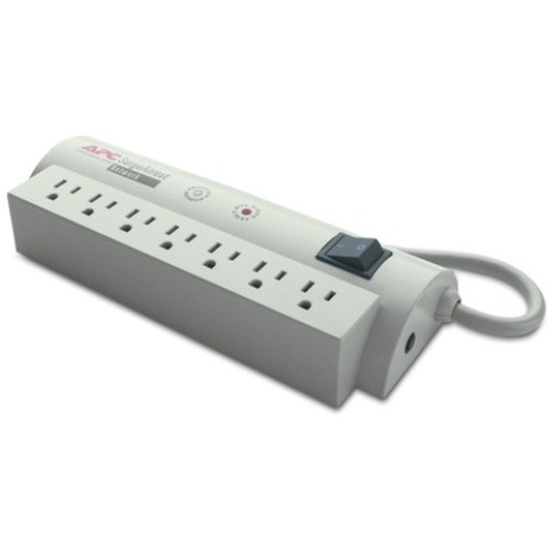 APC Surgearrest Network 7 Outlets 120V - 7 X Nema 5-15R - 480 J - 120 V Ac Input - 120 V Dc Output - 7 X Nema 5-15R - 480 J - 120 V Ac Input - 120 V Dc Output Nema 5-15P 6Ft Cord - NET7