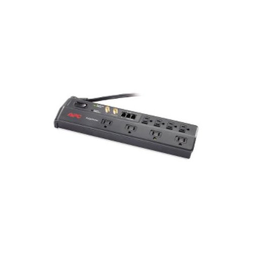 APC Surgearrest Home/Office 8-Outlets Surge Suppressor - Receptacles: 8 X Nema 5-15R - 1750J Nema 6Ft Cord 120V - P8VT3