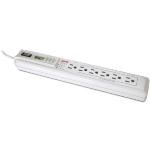 APC Surge Arrest Essential P6GC 6-Outlets Surge Suppressor - 6 x NEMA 5-15R - 1020 J - 120 V AC Input - 120 V AC Output POWER-SAVING TIMER ESSENTIAL