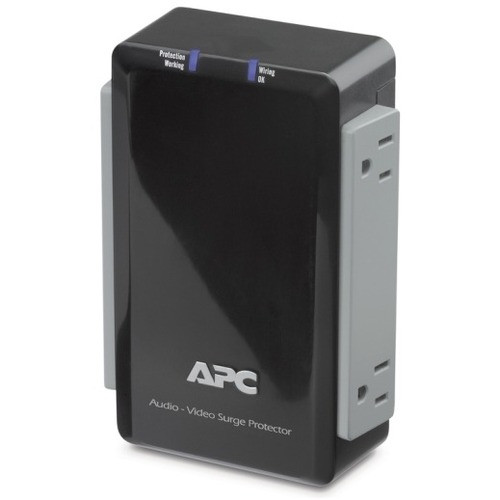 APC P4V 4-Outlets Surge Suppressor - Receptacles: 4 x AC Power COAX PROTECTION 120V