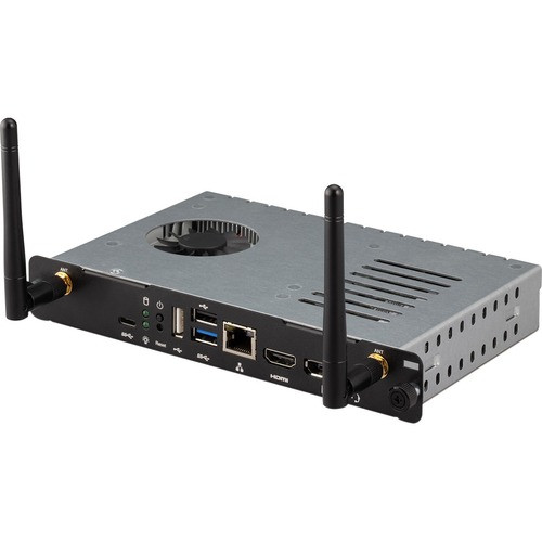 Viewsonic OPS i7 slot-in PC with TPM and Intel Unite Support - Intel - Core i7 - i7-10700T - Octa-core (8 Core) - 2 GHz - 16 GB - DDR4 SDRAM - 512 GB Solid State Drive - Wireless LAN - Bluetooth - HDMI - 4 x Number of USB Ports - VPC27-W55-O2