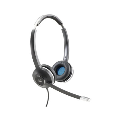 Cisco Headset 532 (Wired Dual with Quick Disconnect coiled RJ Headset Cable) - Stereo - Quick Disconnect - Wired - 90 Ohm - 50 Hz - 18 kHz - Over-the-head - Binaural - Supra-aural - Electret, Condenser - CP-HS-W-532-RJ=