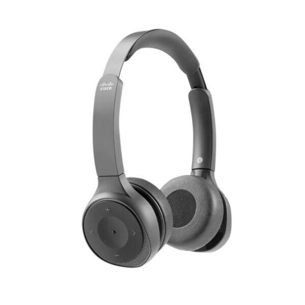Cisco Headset 730 - Stereo - USB Type A, Mini-phone (3.5mm) - Wired/Wireless - Bluetooth - 213.3 ft - 32 Ohm - 20 Hz - 20 kHz - Over-the-head - Binaural - Circumaural - Noise Cancelling, Uni-directional, Noise Reduction, Condenser - HS-WL-730-BUNA-C