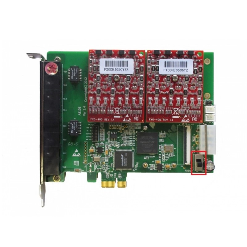 E-MetroTel Galaxy Integrated FXO Card – 8 Ports (Galaxy Expand only)