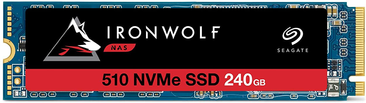Seagate IronWolf 510 240GB NAS SSD Internal Solid State Drive  M.2 PCIe for Multibay RAID System Network Attached Storage, 2 Year Data Recovery (ZP240NM30001)