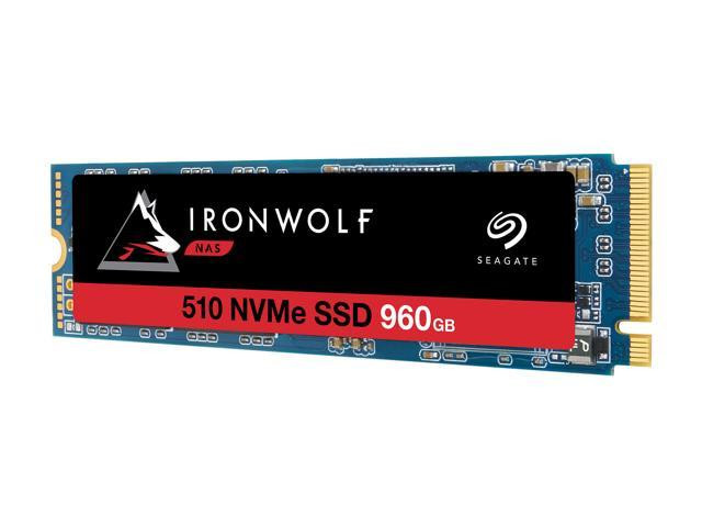 Seagate IronWolf 510 960GB NAS SSD Internal Solid State Drive  M.2 PCIe for Multibay RAID System Network Attached Storage, 2 Year Data Recovery (ZP960NM30001)
