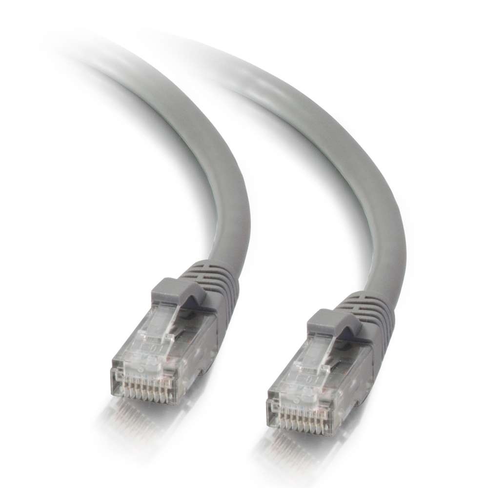 C2G 25ft Cat5e Snagless Ethernet Cable-Gray - 15211