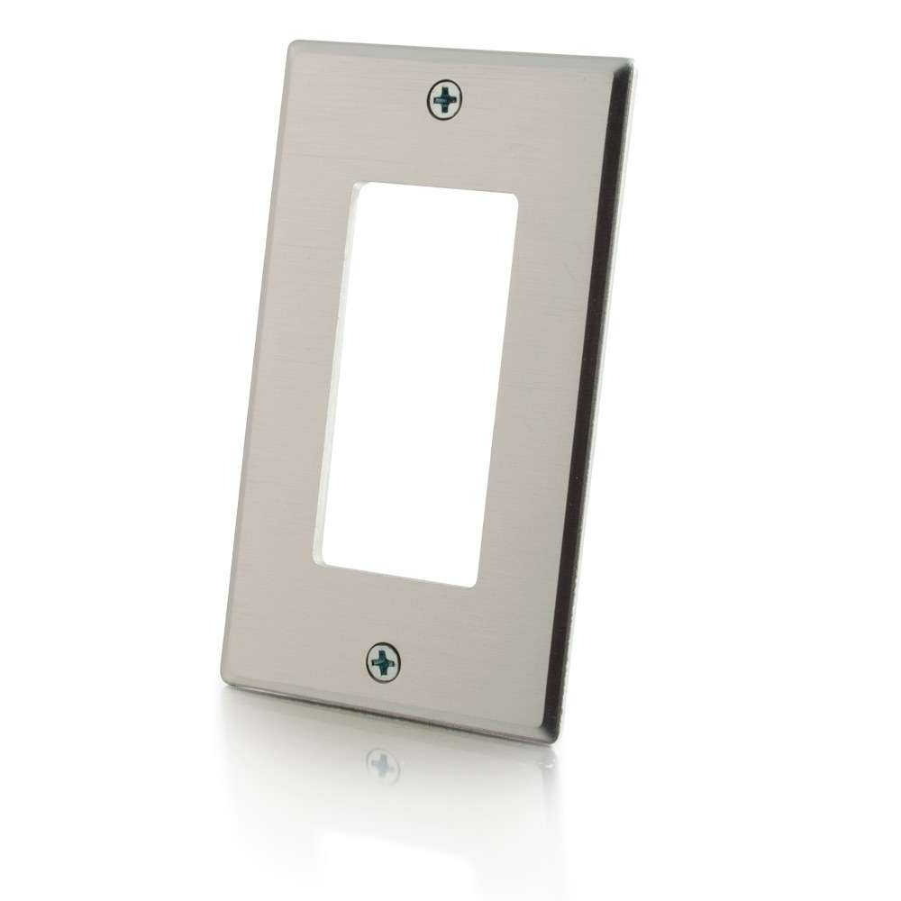 C2G Single Gang Decora Aluminum - 41332
