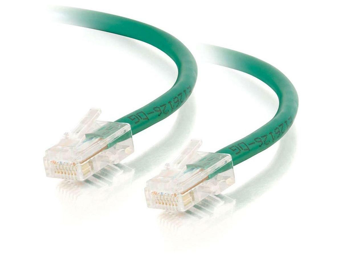 C2G 3FT CAT5E NON-BOOT XOVER UTP CBL-GRN - 24492