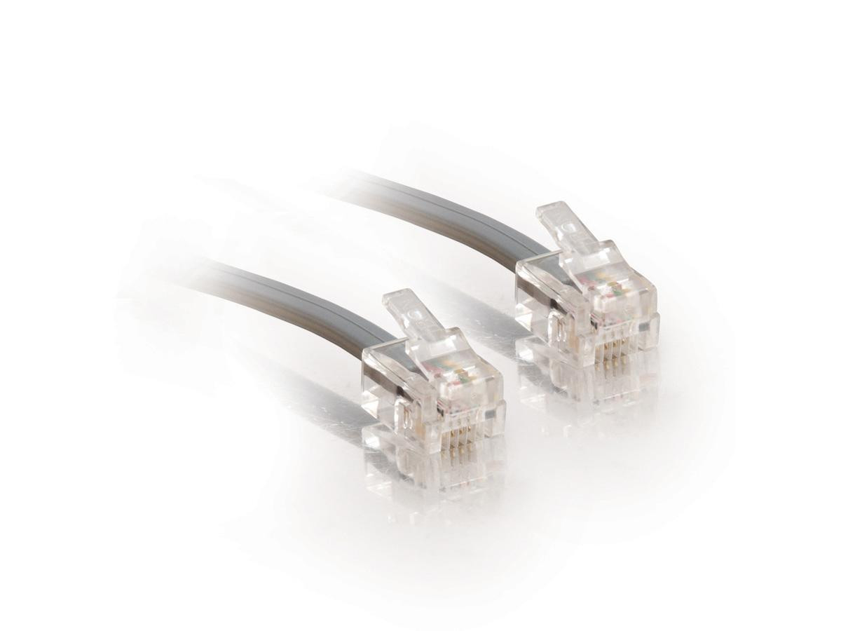 C2G 7ft RJ11 Modular Telephone Cable - 02970