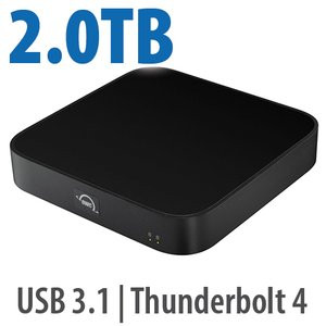 OWC 2.0TB (HDD) Mini Stack STX Stackable Storage and Thunderbolt Hub Xpansion Solution - OWCT4MS6H02N00