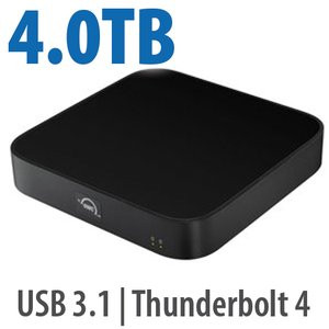 OWC 4.0TB (HDD) Mini Stack STX Stackable Storage and Thunderbolt Hub Xpansion Solution - OWCT4MS6H04N00