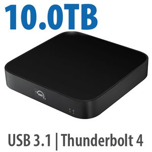 OWC 10.0TB (8.0TB HDD + 2.0TB NVMe) Mini Stack STX Stackable Storage and Thunderbolt Hub Xpansion Solution - OWCT4MS6H08N02