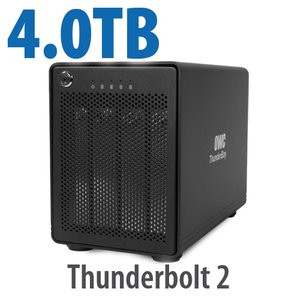 OWC 4TB ThunderBay 4, four-drive HDD with dual Thunderbolt 2 ports, Raid 5 Solution. - OWCTB2SRT04.0S