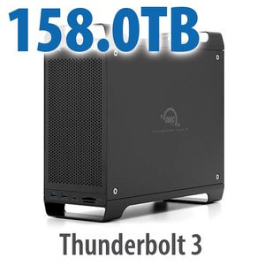 OWC 158TB (4x8TB NVMe SSD, 7x18TB HDD) ThunderBay Flex 8 Thunderbolt 3 Storage Solution - OWCTB3F81S158X