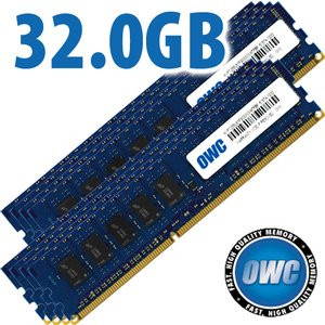 OWC 32.0GB (8x 4GB) DDR3 ECC PC8500 1066MHz SDram ECC for Mac Pro & Xserve 'Nehalem' models - OWC85MP3W4M32GK