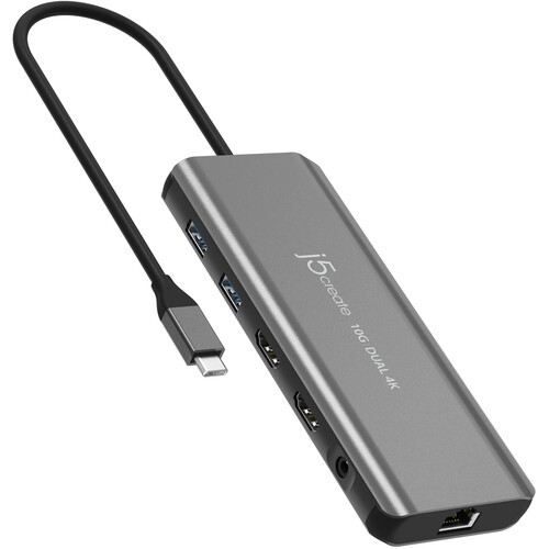 j5create USB-C 10 Gb/s Mini Dock with Dual 4K HDMI - JCD398