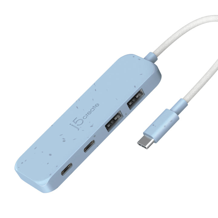 j5create Eco-Friendly USB-C to 4-Port Type-C &amp; Type-A Gen 2 Hub, Windows / macOS / Chrome OS Compatible - JCH342EC