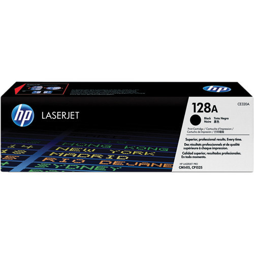 HP 128A Black LaserJet Toner Cartridge - CE320A