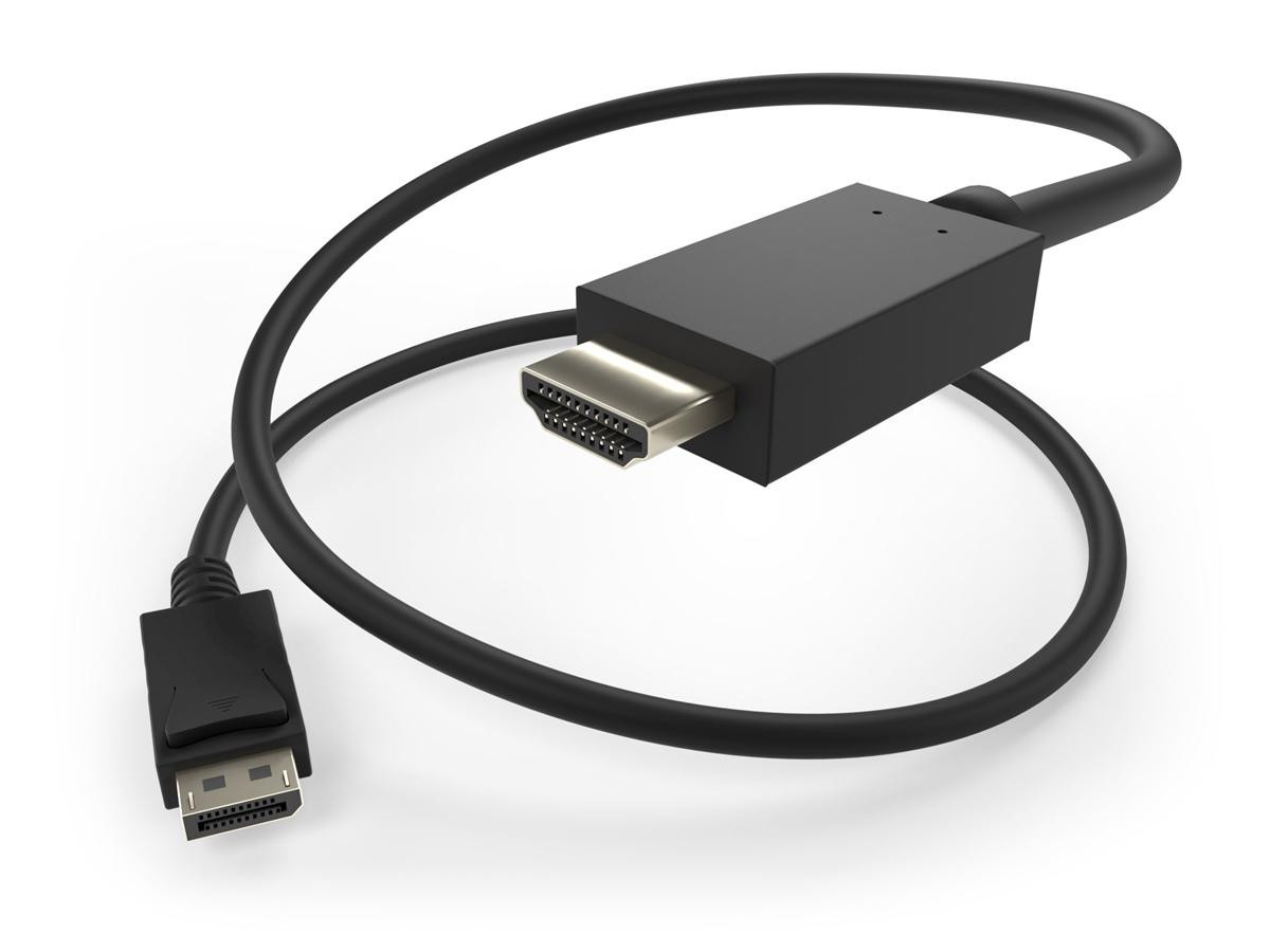 UNC 15Ft Displayport To Hdmi M-M Hdmi - Displayport Adapter Cable Hdmi Male To Displayport Male Cable, Hdmi-Dp, Hdmi - Displayport Cable Displayport With Latches, Dp V1.2, Hdmi Resolutions Up To 4Kx2K@30Hz. Displayport - Hdmi Cable - HDMIDP-15F-MM