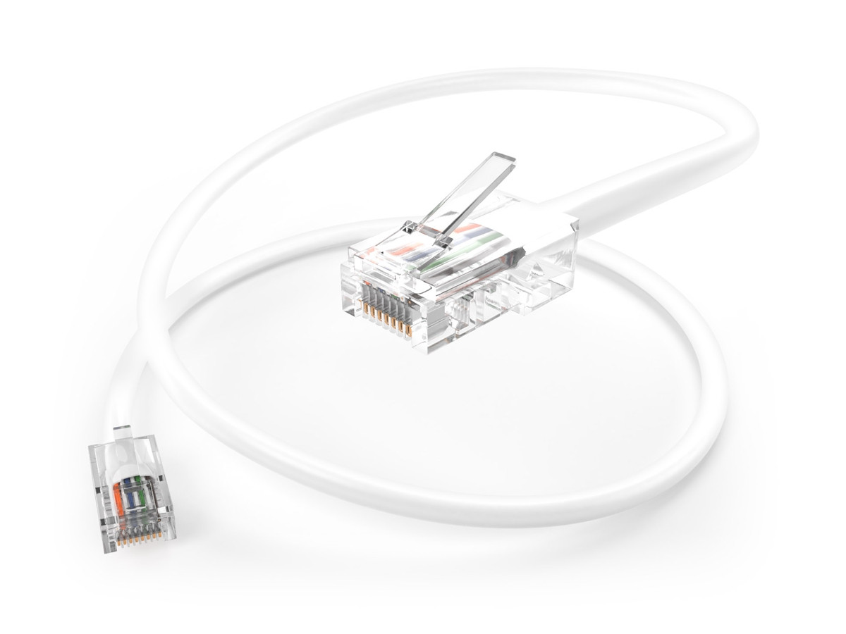 UNC 25Ft Cat6 Non-Booted Unshielded (Utp) Ethernet Network Patch Cable White, 25 Foot White Cat6 Patch Cable - 25 Ft Cat6 Cable No Boot - 25 Foot Cat6 Network Cable - Rj45 To Rj45 - High Speed 350Mhz High Quality Iso/Iec - PC6-25F-WHT