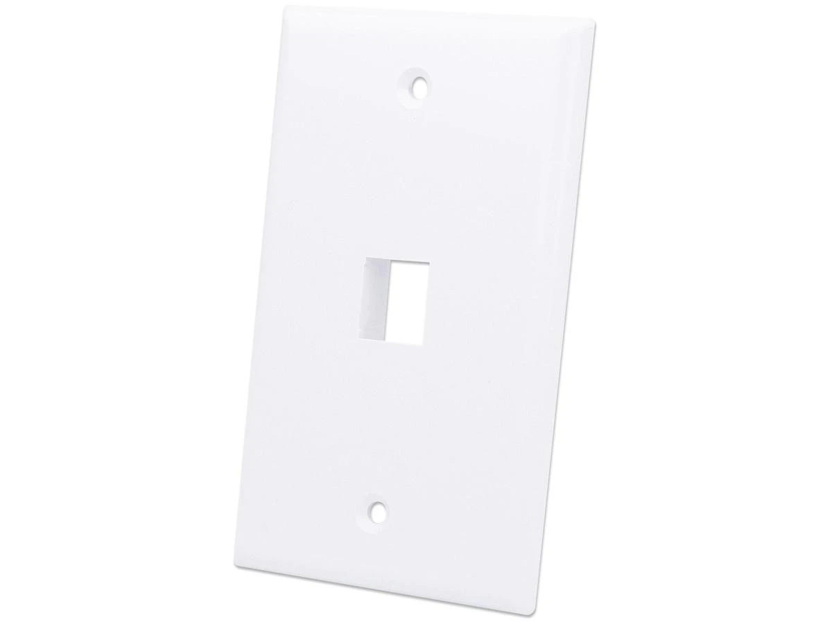 Intellinet 1-outlet Keystone Wall Plate - 772464