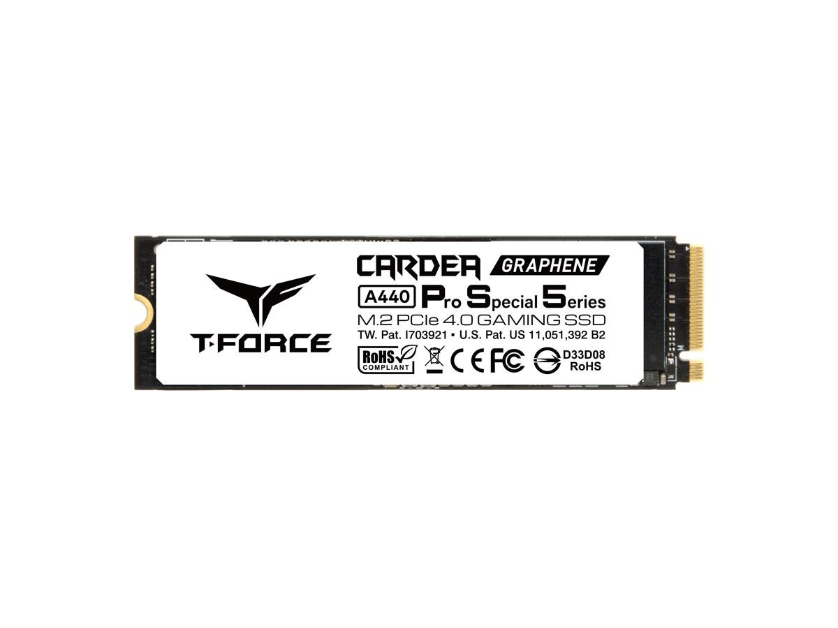 Teamgroup T-Force Cardea A440 Pss M.2 2280 4Tb Pcie Gen 4.0 X4 Nvme 1.4 Internal Solid State Drive (Ssd) Retail With New Heatsink Aluminum Heatspreader - TM8FPY004T0C129