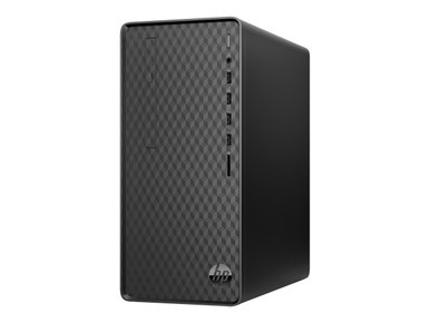 HP NEW M01-F1000i M01-F1033wb Desktop Computer - Intel Core i3 10th Gen i3-10100 Quad-core (4 Core) 3.60 GHz - 8 GB RAM DDR4 SDRAM - 1 TB HDD - Mini-tower - Jet Black  - 9EE50AA#ABA