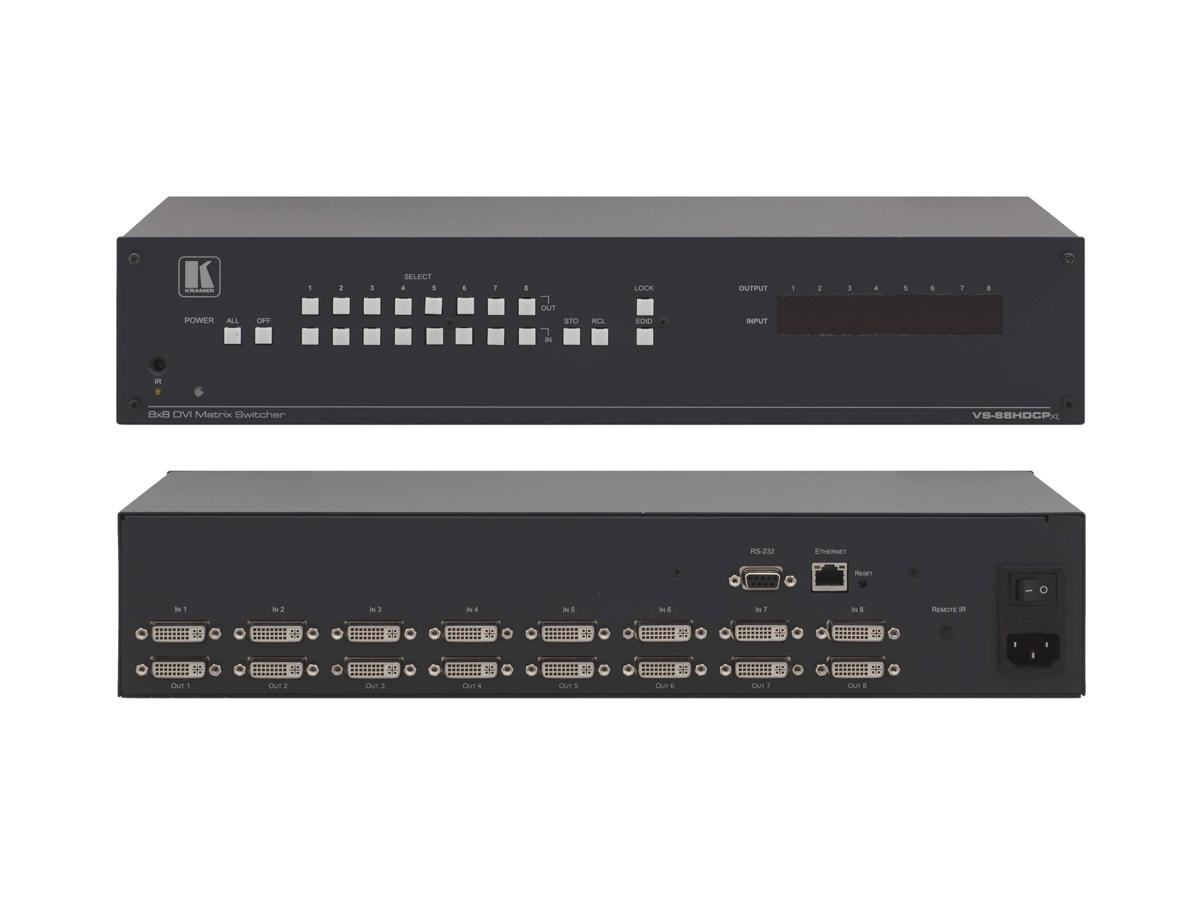 Kramer 8x8 DVI Matrix Switcher - VS-88HDCPXL