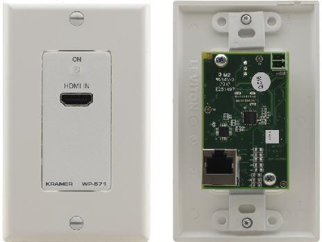 Kramer Active Wall Plate HDMI over DGKAT WHITE - WP-571