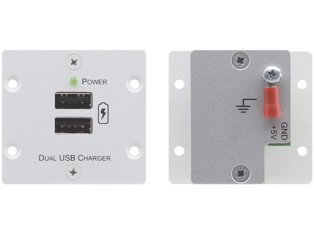 Kramer Wall Plate Insert Dual USB Charger - W-2UC
