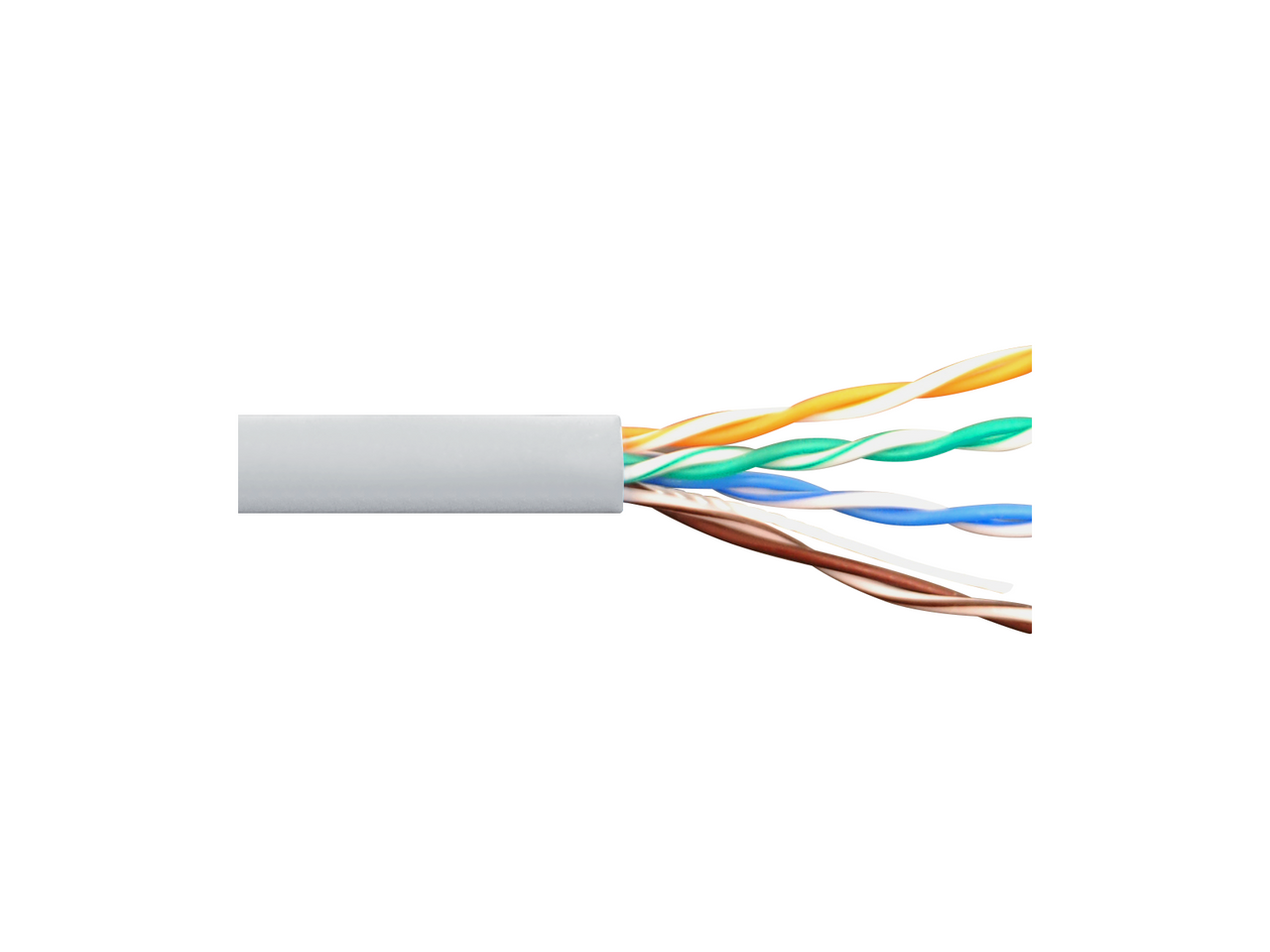 Kramer 4-Pair 24-AWG CAT5e Solid UTP Cable (1000', White) - BC-5ESLD-1000WH