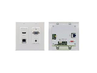 Kramer HDMI & Computer Graphics with Ethernet, Bidirectional RS232 & Stereo Audio HDBaseT Wall Plate Transmitter - WP-5VH2