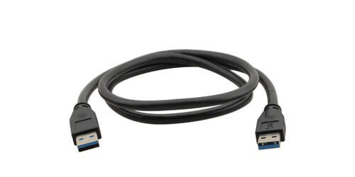Kramer USB 3.0 Type-A Male to Type-A Male Cable (3', Blue) - 96-0230003